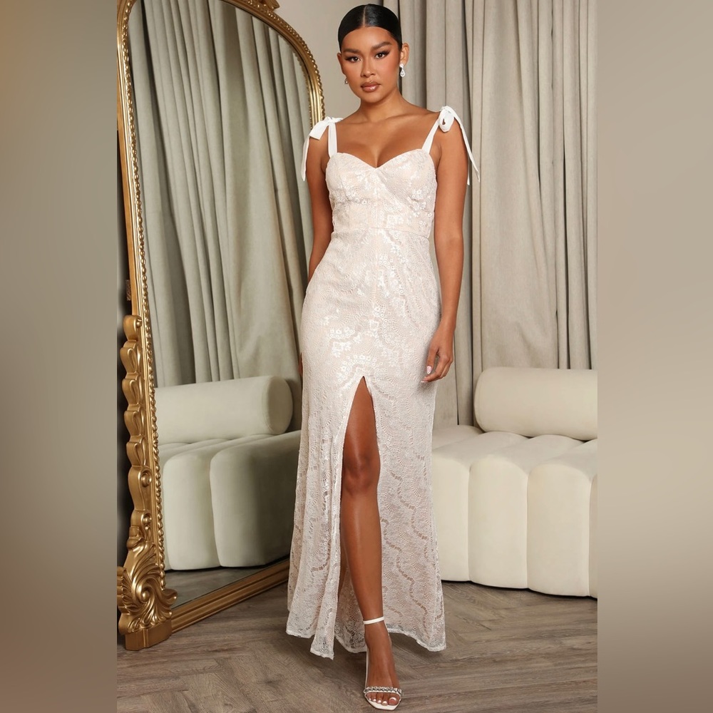 Elegant Long Bow Dress